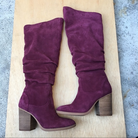 nine west suede high shaft boots